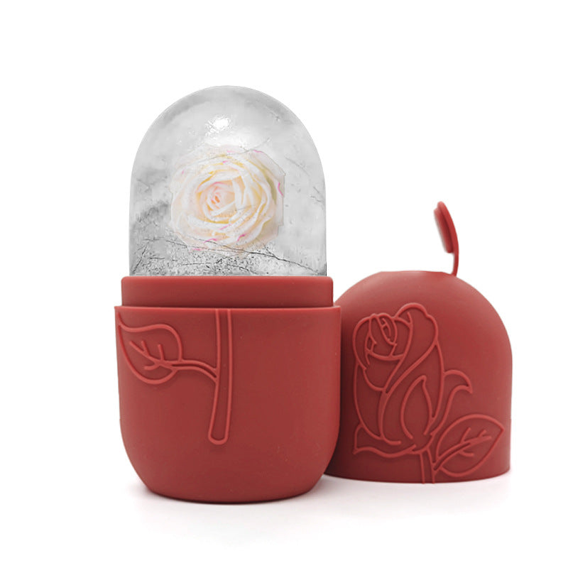 Facial Ice Tray Massager Facial Roller For Relieving Puffiness