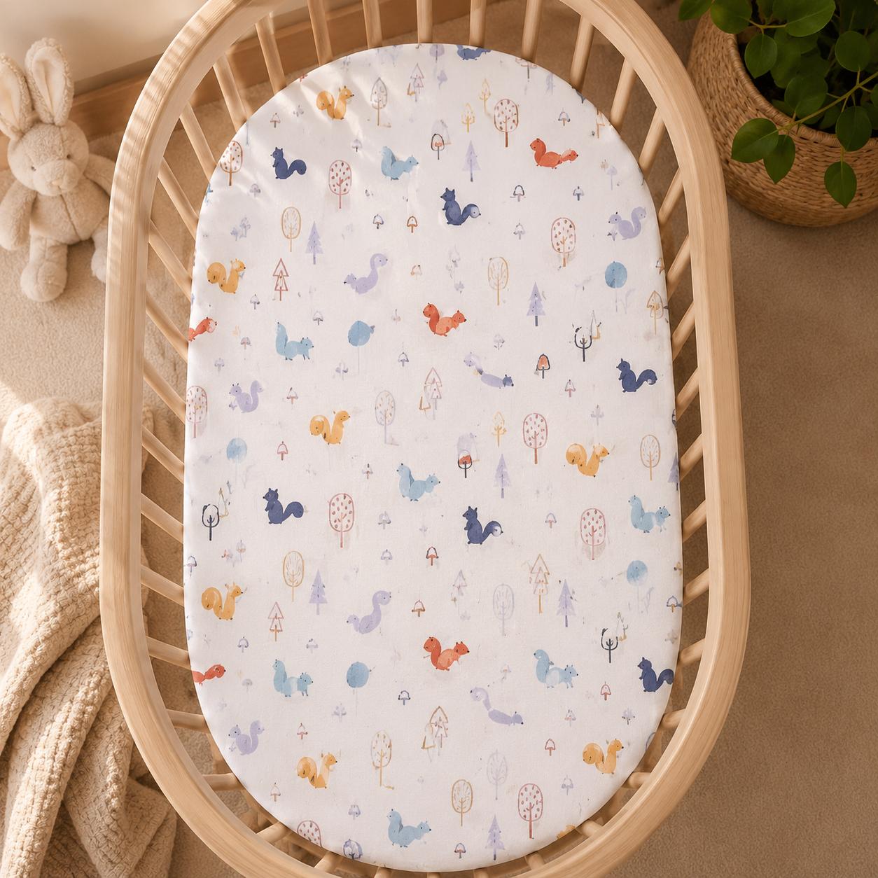 Baby cradle mattress cover