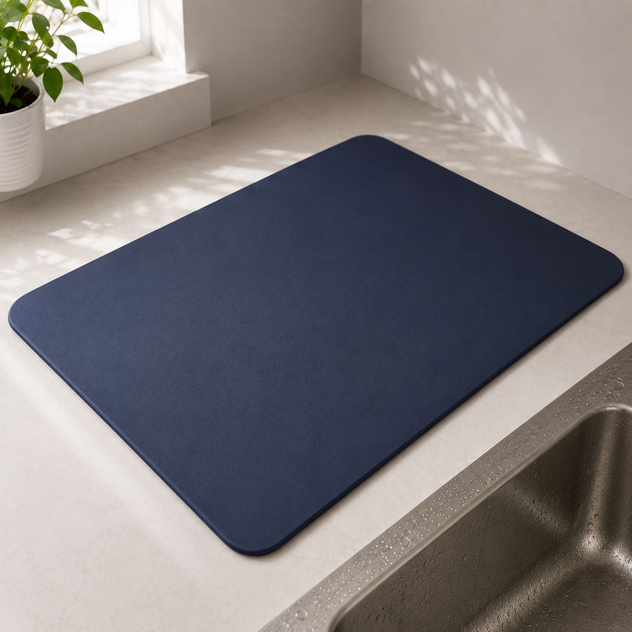 Skin Drain Dish Drying Mat