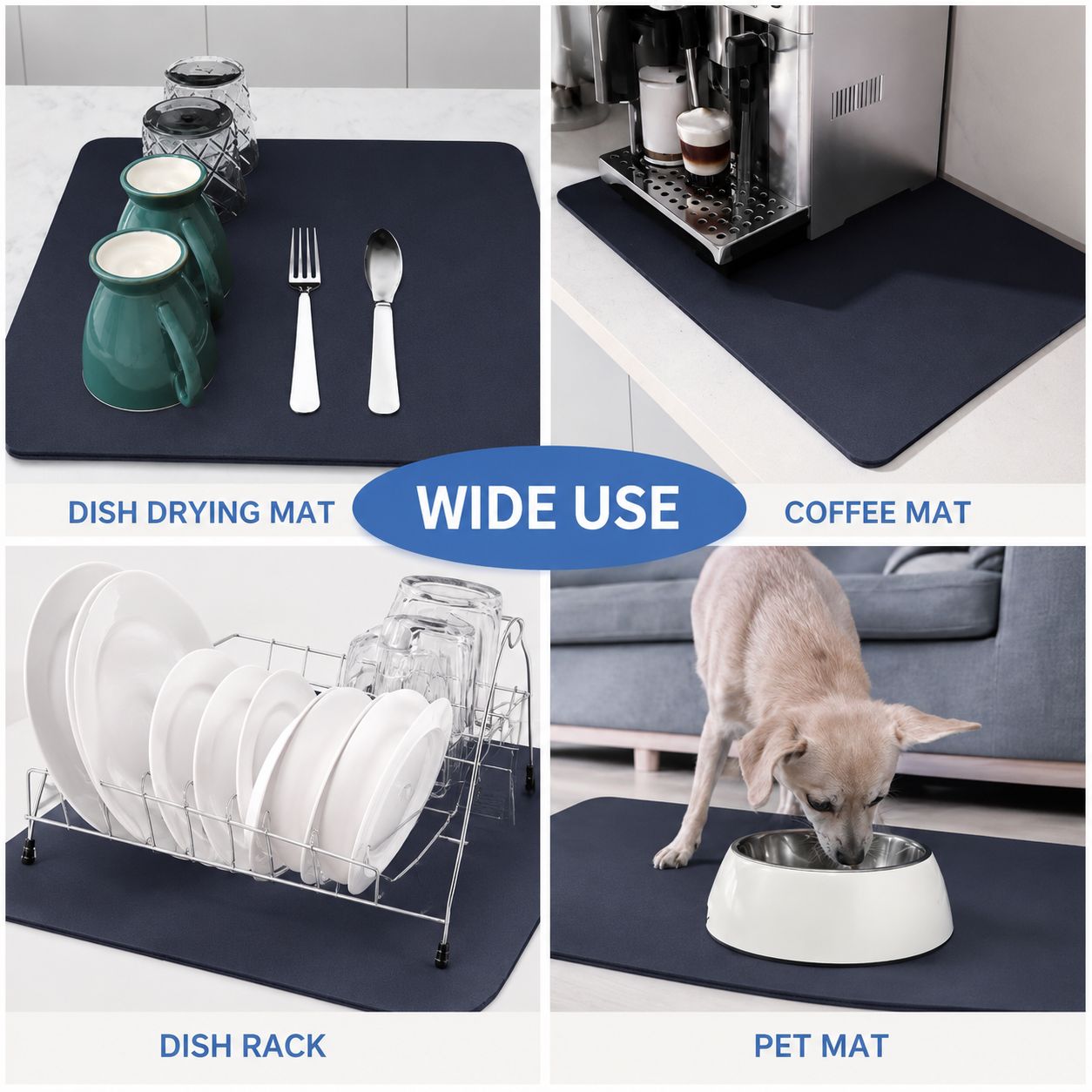 Skin Drain Dish Drying Mat