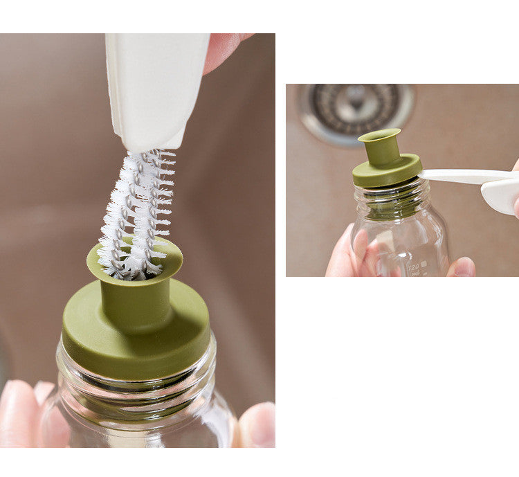 3-in-1 Cup Washing Brush Glass